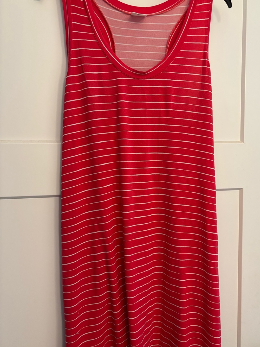 Red and White Striped Tank Dress Great for 4th of July